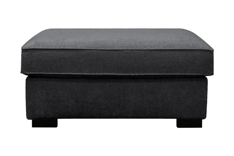 Rossita Fotpall i chenille - Svart - Möbler - Fåtölj & stolar - Pall & puff - Fotpallar