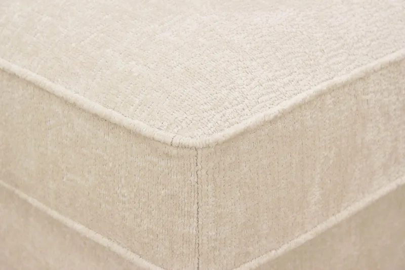 Rossita Fotpall i chenille - Trenza 06, Beige Chenille - Möbler - Fåtölj & stolar - Pall & puff - Fotpallar