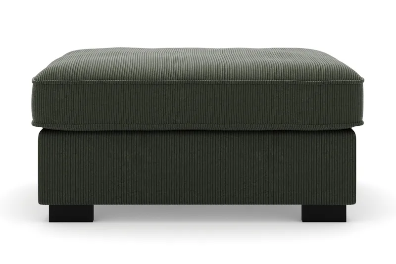Rossita Fotpall i Manchester - Mörkgrön - Möbler - Fåtölj & stolar - Pall & puff - Fotpallar