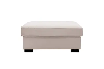 Rossita Fotpall i Sammet - Beige - Möbler - Fåtölj & stolar - Pall & puff - Fotpallar