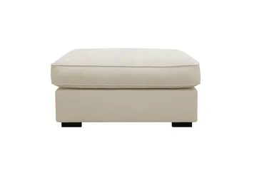 Rossita lyx Fotpall - Beige Tyg - Möbler - Fåtölj & stolar - Pall & puff - Fotpallar