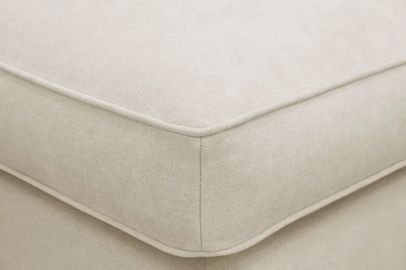 Rossita lyx Fotpall - Beige Tyg - Möbler - Fåtölj & stolar - Pall & puff - Fotpallar