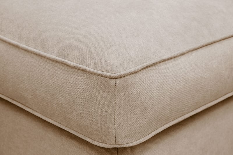 Rossita lyx Fotpall - Beige Tyg - Möbler - Fåtölj & stolar - Pall & puff - Fotpallar