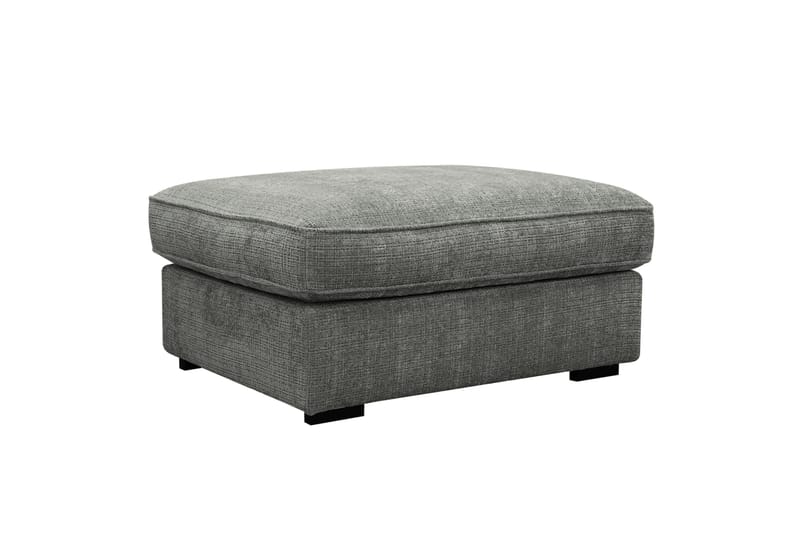 Rossita lyx Fotpall, Grå Chenille