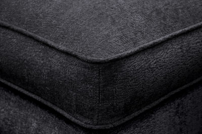 Rossita lyx Fotpall - Svart Chenille - Möbler - Fåtölj & stolar - Pall & puff - Fotpallar