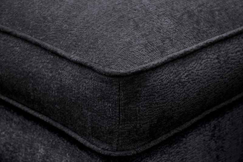 Rossita lyx Fotpall - Svart Chenille - Möbler - Fåtölj & stolar - Pall & puff - Fotpallar