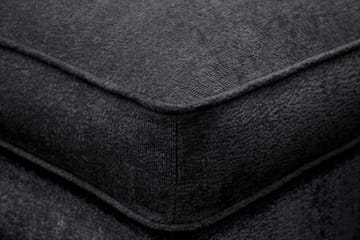 Rossita lyx Fotpall - Svart Chenille - Möbler - Fåtölj & stolar - Pall & puff - Fotpallar