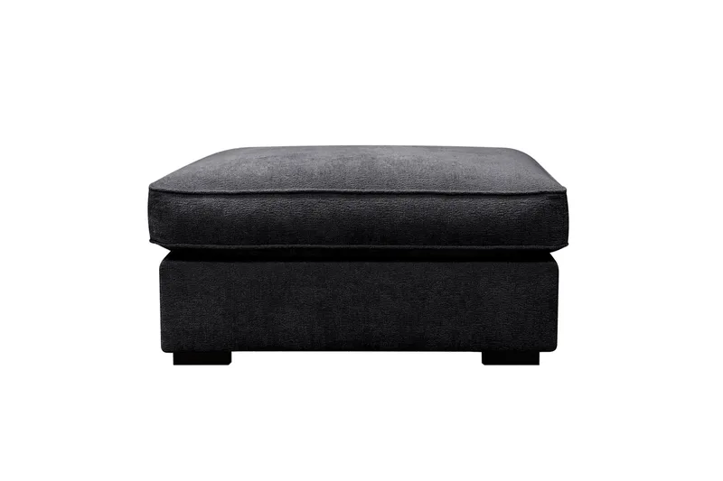 Rossita lyx Fotpall - Svart Chenille - Möbler - Fåtölj & stolar - Pall & puff - Fotpallar
