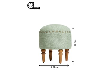 Rubby Fotpall 38 cm - Grön - Möbler - Fåtölj & stolar - Pall & puff - Fotpallar
