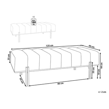Sängbänk Carey - Möbler - Hallmöbler - Hallbänk