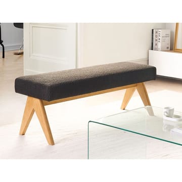 Sängbänk Tamre - Svart, ljust trä - Möbler - Fåtölj & stolar - Pall & puff - Fotpallar