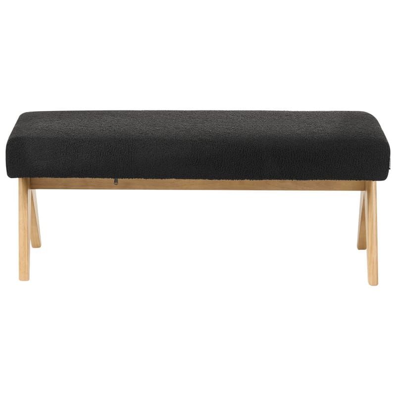 Sängbänk Tamre - Svart, ljust trä - Möbler - Fåtölj & stolar - Pall & puff - Fotpallar
