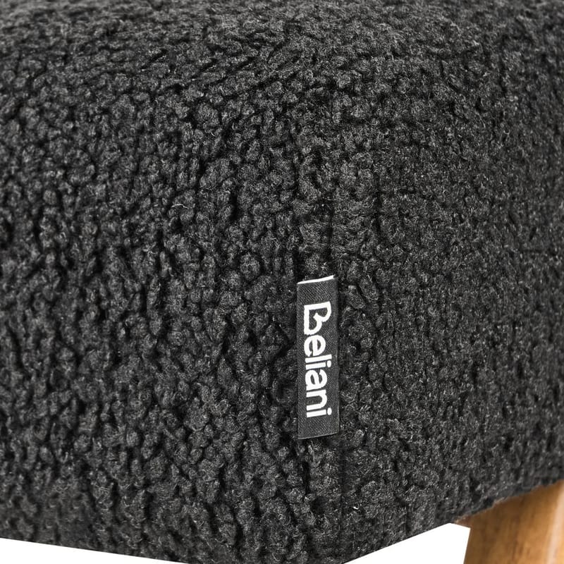 Sängbänk Tamre - Svart, ljust trä - Möbler - Fåtölj & stolar - Pall & puff - Fotpallar