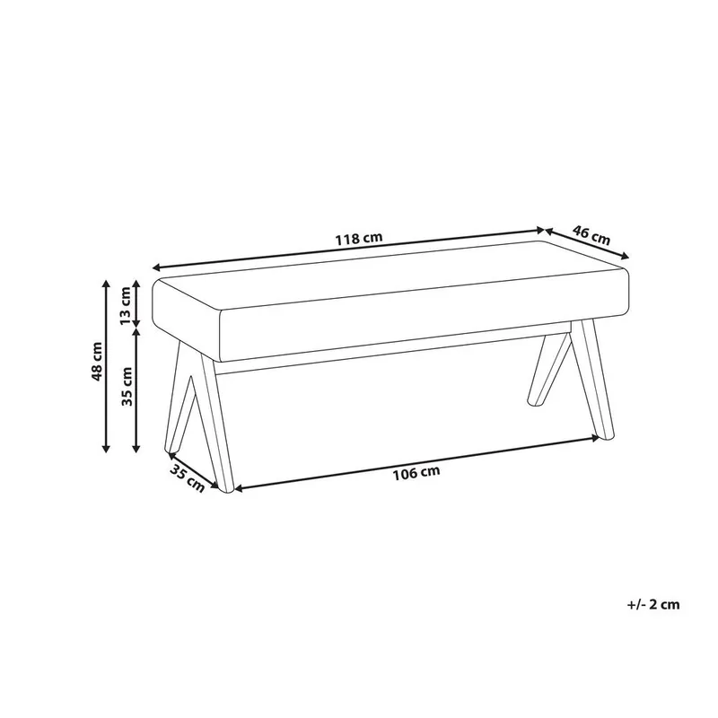 Sängbänk Tamre - Vit, ljust trä - Möbler - Fåtölj & stolar - Pall & puff - Fotpallar