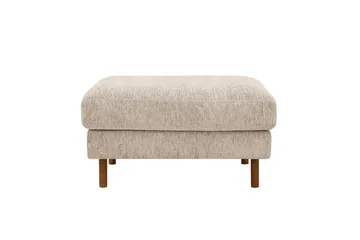 Scandi Fotpall i Chenille - Beige - Möbler - Fåtölj & stolar - Pall & puff - Fotpallar