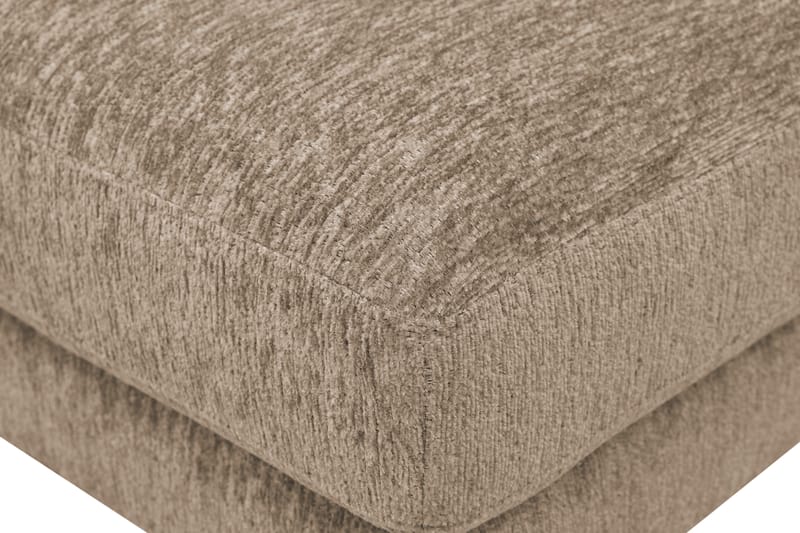 Scandi Fotpall i Chenille - Mörkbeige - Möbler - Fåtölj & stolar - Pall & puff - Fotpallar