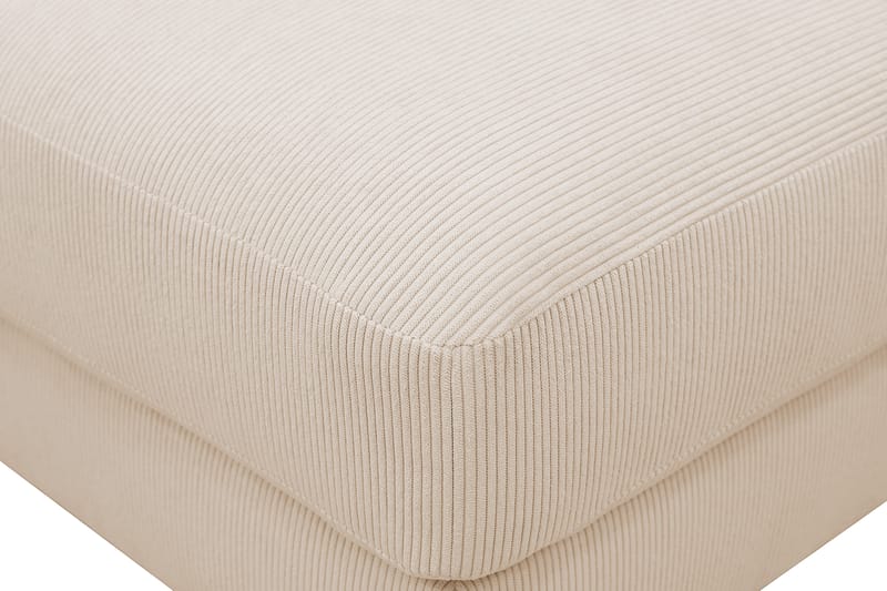 Scandi Fotpall i Manchester - Beige - Möbler - Fåtölj & stolar - Pall & puff - Fotpallar