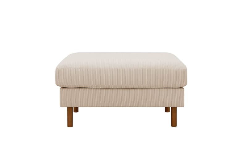 Scandi Fotpall i Manchester - Beige - Möbler - Fåtölj & stolar - Pall & puff - Fotpallar
