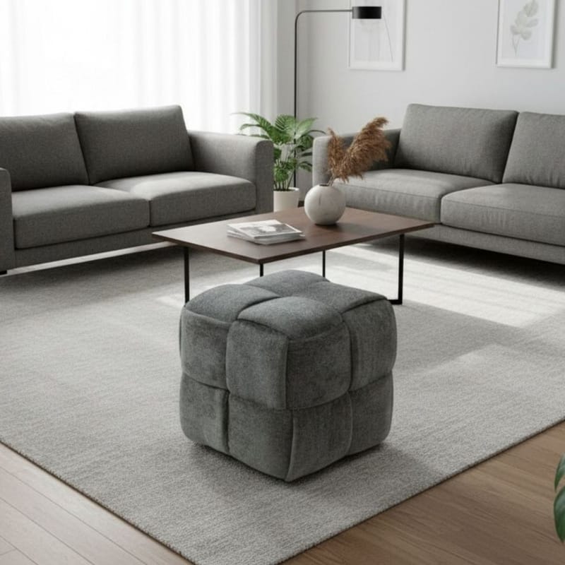 Senora Sittpuff 43 cm - Grå - Möbler - Fåtölj & stolar - Pall & puff - Sittpuff