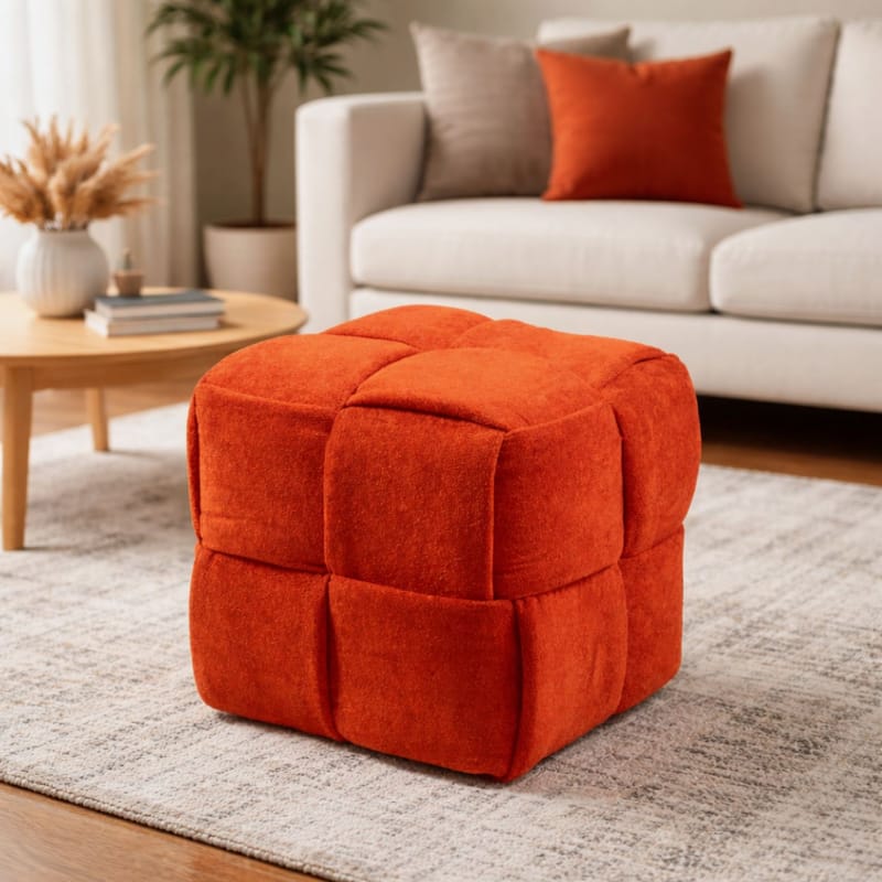 Senora Sittpuff 43 cm - Orange - Möbler - Fåtölj & stolar - Pall & puff - Sittpuff