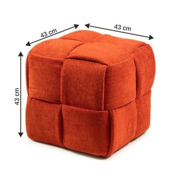 Senora Sittpuff 43 cm - Orange - Möbler - Fåtölj & stolar - Pall & puff - Sittpuff
