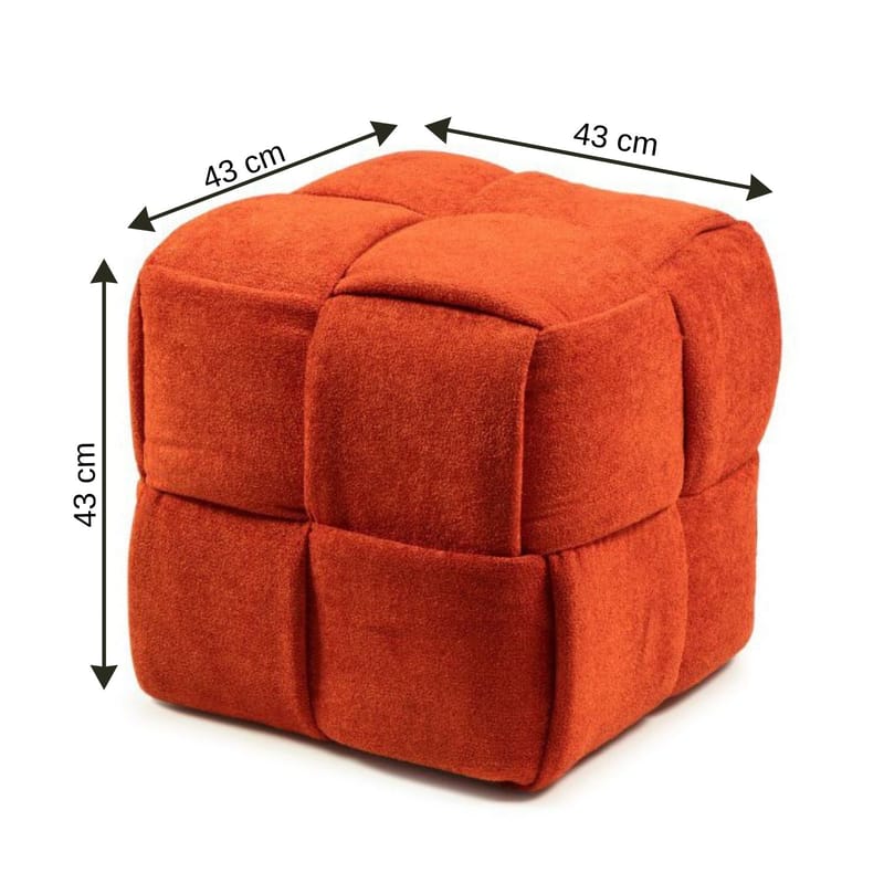 Senora Sittpuff 43 cm - Orange - Möbler - Fåtölj & stolar - Pall & puff - Sittpuff