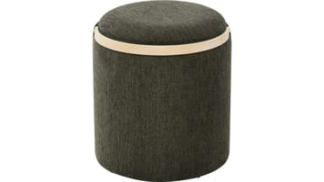 Serano Puff med trähandtag 40 cm Rund - Grön - Möbler - Fåtölj & stolar - Pall & puff - Sittpuff