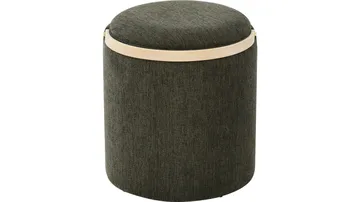 Serano Puff med trähandtag 40 cm Rund - Grön - Möbler - Fåtölj & stolar - Pall & puff - Sittpuff