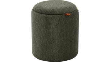 Serano Puff med trähandtag 40 cm Rund - Grön - Möbler - Fåtölj & stolar - Pall & puff - Sittpuff