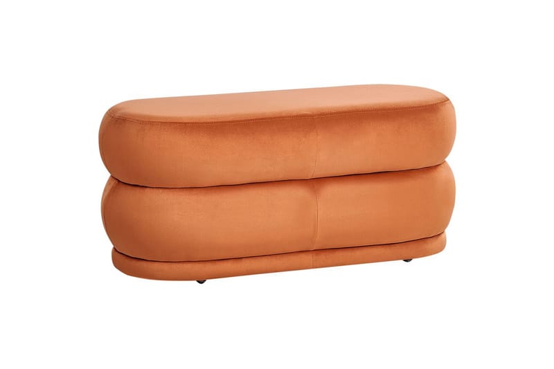 Sittbänk Ellendale Orange - Orange - Möbler - Fåtölj & stolar - Pall & puff - Fotpallar