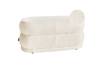 Sittbänk Ellendale Vit - Vit - Möbler - Fåtölj & stolar - Pall & puff - Fotpallar