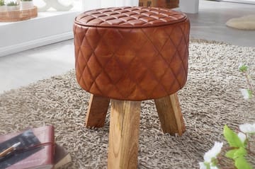 Sittpall Liau - Brun - Möbler - Fåtölj & stolar - Pall & puff