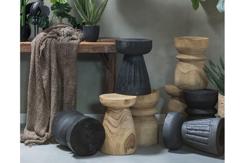 Sittpall Milbank - Natur - Möbler - Fåtölj & stolar - Pall & puff