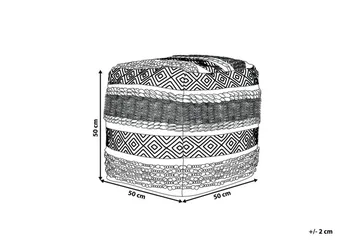 Abuzaid Sittpuff 50x50 cm - Vit - Möbler - Fåtölj & stolar - Pall & puff - Sittpuff