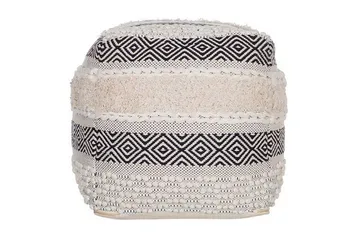 Abuzaid Sittpuff 50x50 cm - Vit - Möbler - Fåtölj & stolar - Pall & puff - Sittpuff