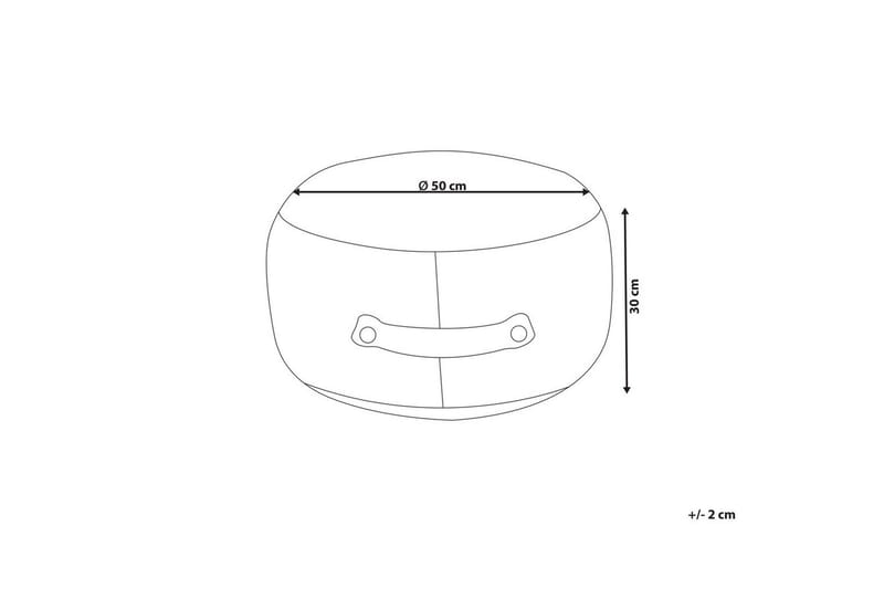 Sittpuff Adlana Beige - Beige - Möbler - Fåtölj & stolar - Pall & puff - Sittpuff