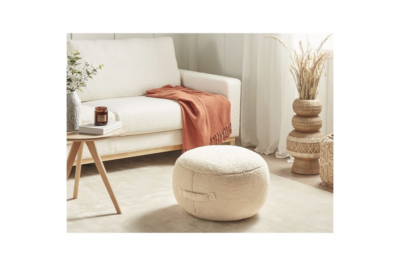 Sittpuff Adlana Beige - Beige - Möbler - Fåtölj & stolar - Pall & puff - Sittpuff