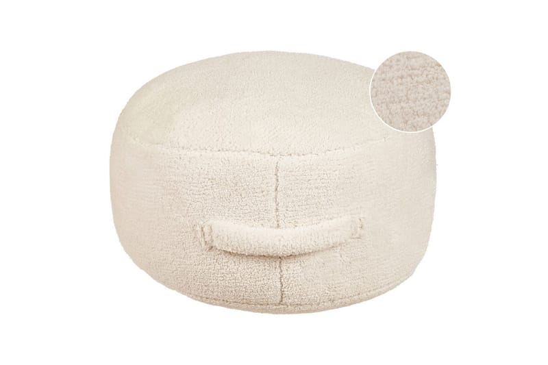 Sittpuff Adlana Ljusbeige - Ljusbeige - Möbler - Fåtölj & stolar - Pall & puff - Sittpuff