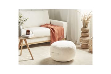 Sittpuff Adlana Ljusbeige - Ljusbeige - Möbler - Fåtölj & stolar - Pall & puff - Sittpuff