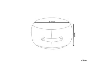 Sittpuff Adlana Orange - Orange - Möbler - Fåtölj & stolar - Pall & puff - Sittpuff