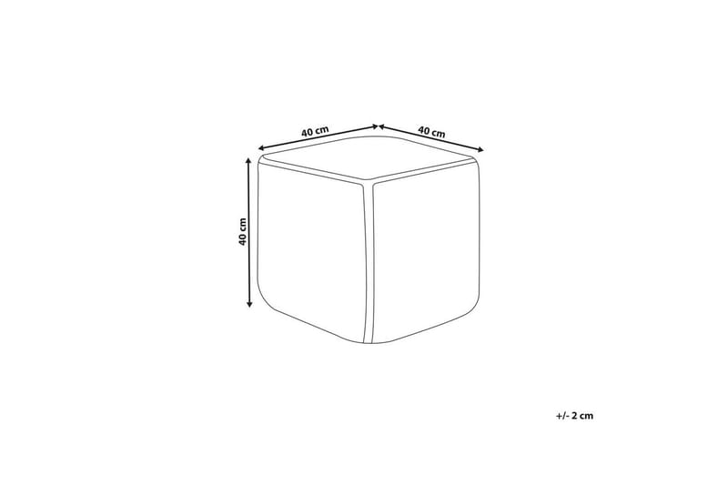 Sittpuff Alipur Orange - Orange - Möbler - Fåtölj & stolar - Pall & puff - Sittpuff