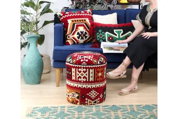 Amsterdam Sittpuff 40 cm - Flerfärgad - Möbler - Fåtölj & stolar - Pall & puff - Sittpuff