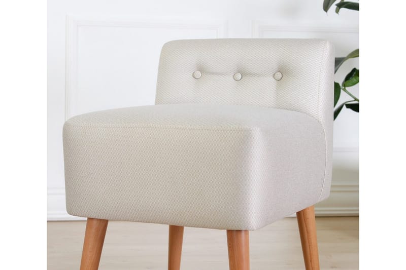 Anaro Sittpuff 43 cm Rektangulär - Beige - Möbler - Fåtölj & stolar - Pall & puff - Sittpuff