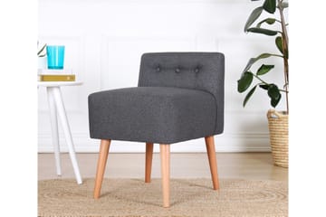 Anaro Sittpuff 43 cm Rektangulär - Grå - Möbler - Fåtölj & stolar - Pall & puff - Sittpuff