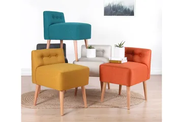 Anaro Sittpuff 43 cm Rektangulär - Grå - Möbler - Fåtölj & stolar - Pall & puff - Sittpuff