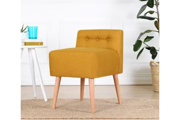 Anaro Sittpuff 43 cm Rektangulär - Gul - Möbler - Fåtölj & stolar - Pall & puff - Sittpuff