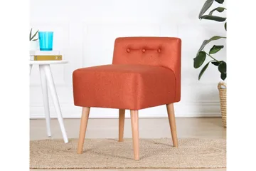 Anaro Sittpuff 43 cm Rektangulär - Orange - Möbler - Fåtölj & stolar - Pall & puff - Sittpuff