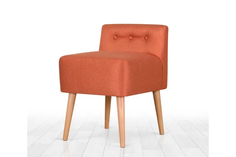 Anaro Sittpuff 43 cm Rektangulär - Orange - Möbler - Fåtölj & stolar - Pall & puff - Sittpuff
