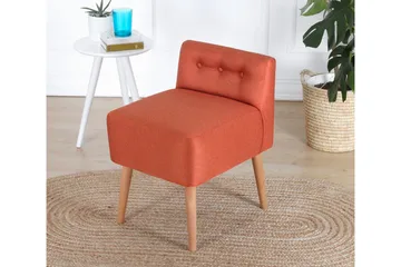 Anaro Sittpuff 43 cm Rektangulär - Orange - Möbler - Fåtölj & stolar - Pall & puff - Sittpuff
