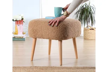 Anaro Sittpuff 45 cm Rektangulär - Brun - Möbler - Fåtölj & stolar - Pall & puff - Sittpuff